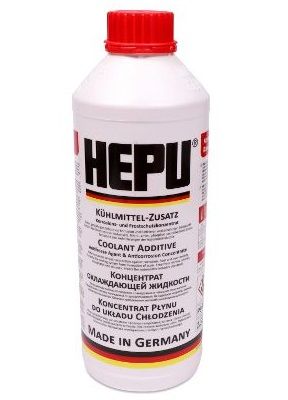 Antigel concentrat HEPU P999 G12, volum 1.5 litri, rosu