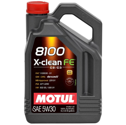 Ulei motor MOTUL 8100 X-CLEAN FE 5W30, volum 5 litri, sintetic