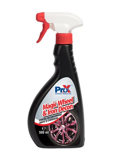 Solutie pentru curatat jante PROX Magic Wheel and Iron Decon CS-632, 500 ml, flacon HDPE cu pulverizator