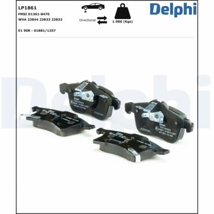 Placute frana DELPHI LP1861