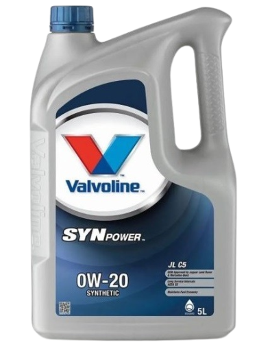 Ulei motor VALVOLINE SYNPOWER JL C5 0W20 V020SPJLC5/5, volum 5 litri, sintetic