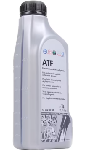 Ulei pentru transmisie automata VW Group G052180A2, volum 1 litru, galben, VW G052180, VW TL 52180, pentru transmisii CVT/Multitronic