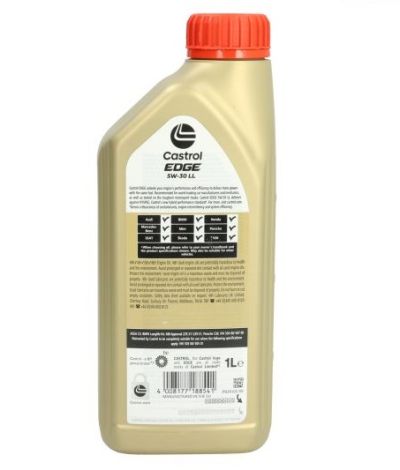 Ulei motor CASTROL EDGE 5W-30 LL, volum 1 Iitru, MB 229.31 ACEA C3, sintetic