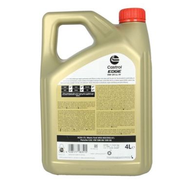 Ulei motor CASTROL Edge LL (Long Life) IV 0W20, volum 4 litri, sintetic