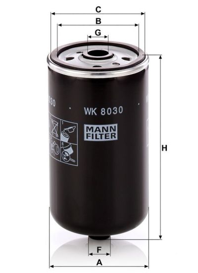 FILTRU COMBUSTIBIL MANN-FILTER WK 8030