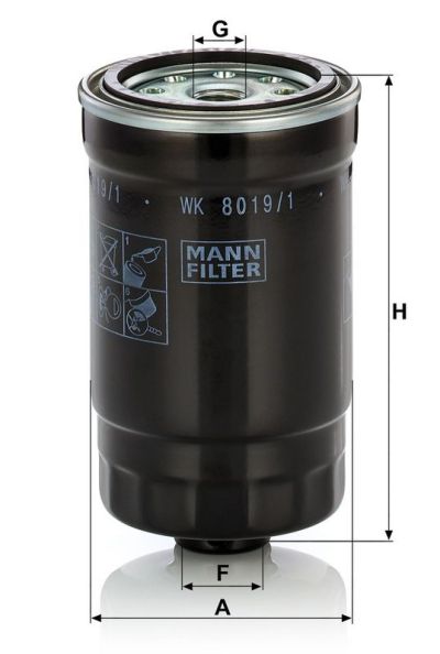 FILTRU COMBUSTIBIL MANN-FILTER WK8019/1