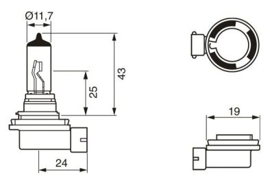 Bec far faza lunga BOSCH 1987302084