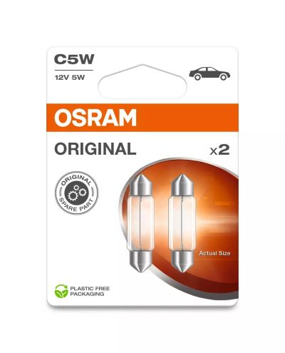 Bec iluminare numar circulatie OSRAM 6418-2BL, 2 buc.