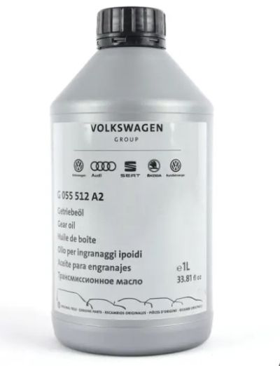Ulei pentru transmisie manuala cu 5/6 trepte sau transmisie automata 7 trepte DSG, VW Group G055512A2 75W, volum 1 litru, API GL-4