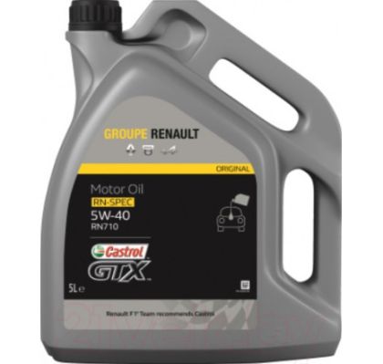 Ulei motor RENAULT CASTROL GTX 5W40 7711943691, volum 5 litri, sintetic
