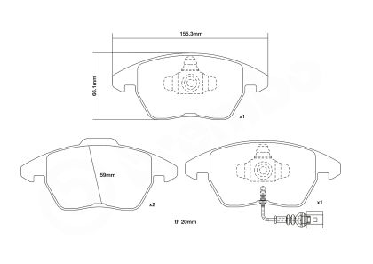 Set placute frana de performanta BREMBO 07.B314.52