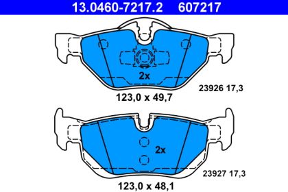 Placute frana ATE 13.0460-7217.2