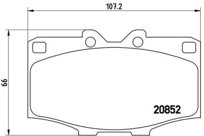 Placute frana BREMBO P83006