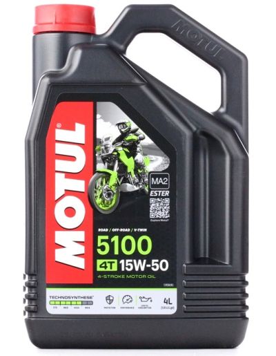   ULEI MOTOR 4T MOTUL 5100 15W50 MA2 104083, VOLUM 4 LITRI, S