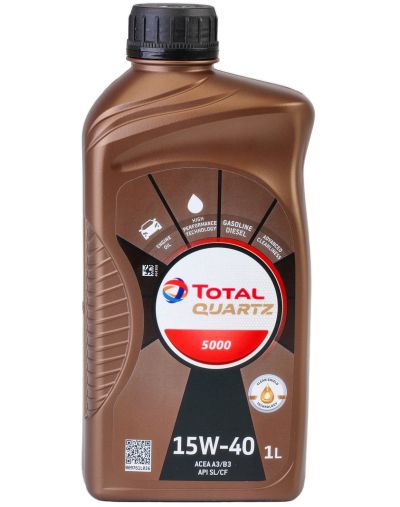 Ulei motor TOTAL Quartz 5000 15W40 216591, volum 1 litru, sintetic
