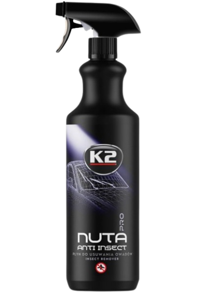 Solutie pentru curatat urme insecte K2 NUTA PRO ANTI-INSECT D4011, recipient cu pulverizator, 1 litru