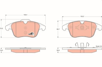 Placute frana TRW GDB1683