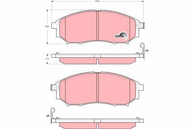 Placute frana TRW GDB3392