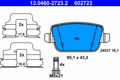 Placute frana ATE 13.0460-2723.2