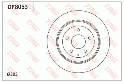 Disc frana TRW DF8053