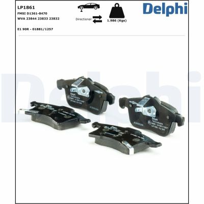 Placute frana DELPHI LP1861