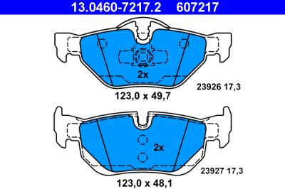 Placute frana ATE 13.0460-7217.2