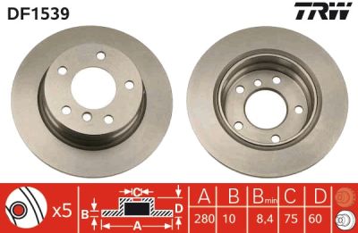 Disc frana TRW DF1539