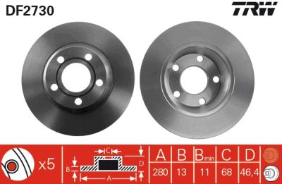 DISC FRANA TRW DF2730